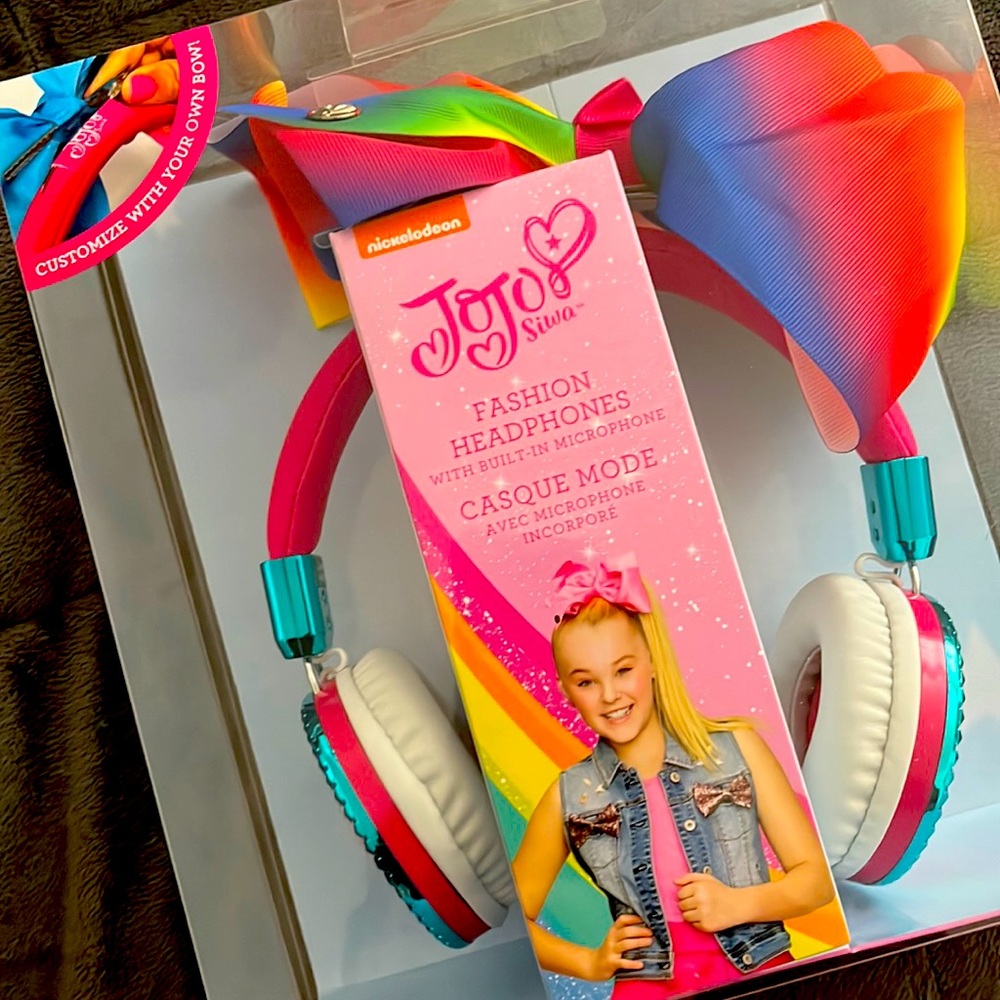 🎀 JOJO Siw Fashion Headphones with Bow & built in microphone 🎧